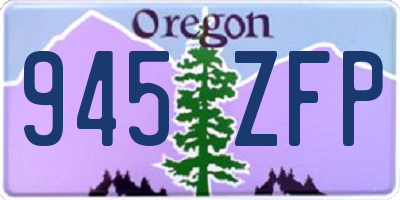 OR license plate 945ZFP