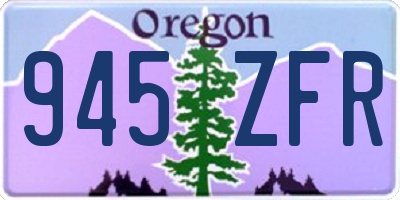 OR license plate 945ZFR