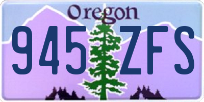 OR license plate 945ZFS