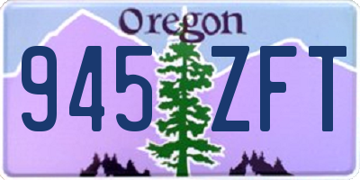 OR license plate 945ZFT