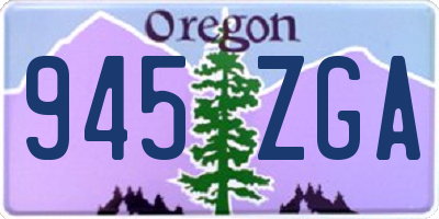 OR license plate 945ZGA