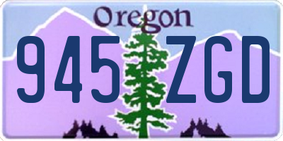 OR license plate 945ZGD