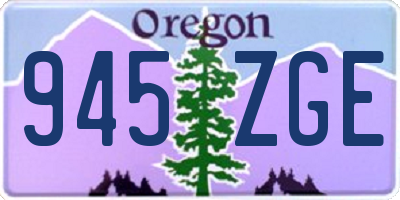 OR license plate 945ZGE