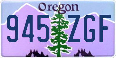 OR license plate 945ZGF