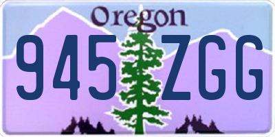 OR license plate 945ZGG