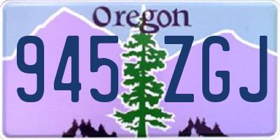 OR license plate 945ZGJ