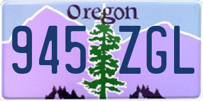 OR license plate 945ZGL