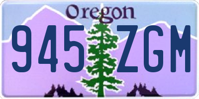 OR license plate 945ZGM