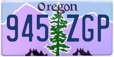 OR license plate 945ZGP