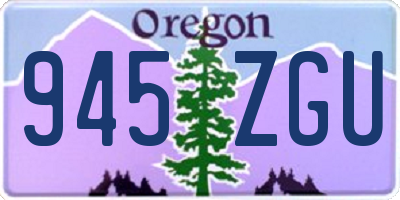 OR license plate 945ZGU