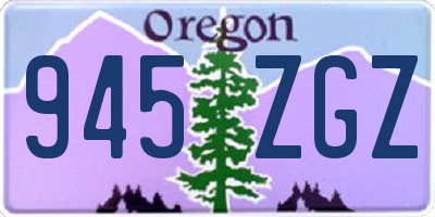 OR license plate 945ZGZ