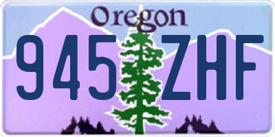 OR license plate 945ZHF