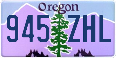 OR license plate 945ZHL