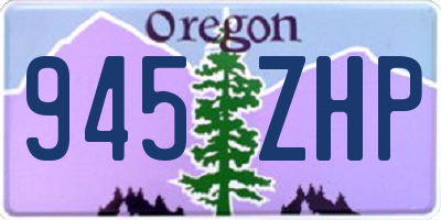 OR license plate 945ZHP