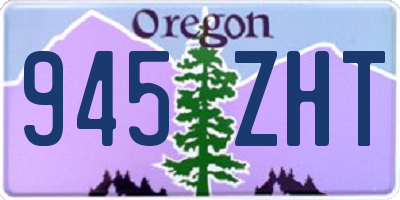 OR license plate 945ZHT