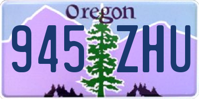 OR license plate 945ZHU