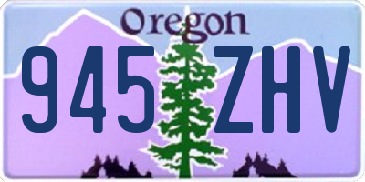 OR license plate 945ZHV
