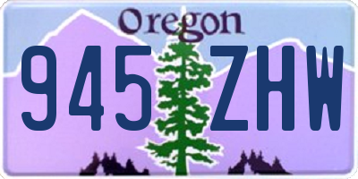 OR license plate 945ZHW
