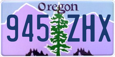 OR license plate 945ZHX