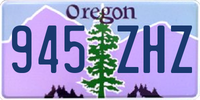 OR license plate 945ZHZ