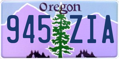 OR license plate 945ZIA