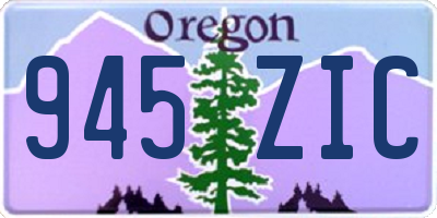 OR license plate 945ZIC