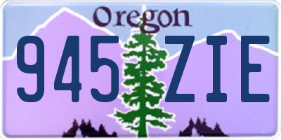 OR license plate 945ZIE