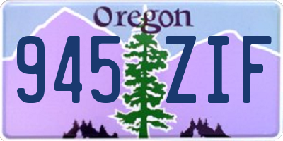 OR license plate 945ZIF