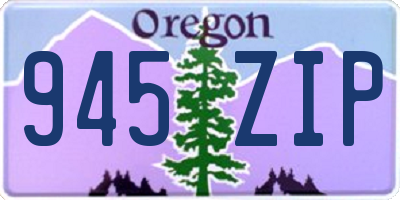 OR license plate 945ZIP