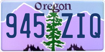 OR license plate 945ZIQ