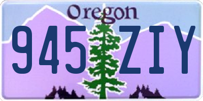 OR license plate 945ZIY