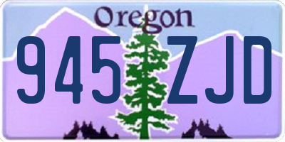 OR license plate 945ZJD