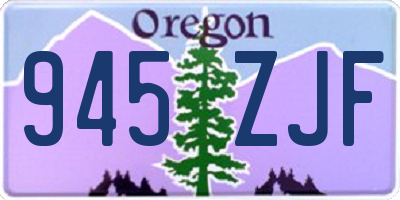 OR license plate 945ZJF