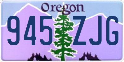 OR license plate 945ZJG