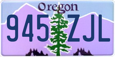 OR license plate 945ZJL