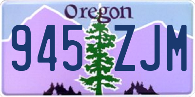 OR license plate 945ZJM