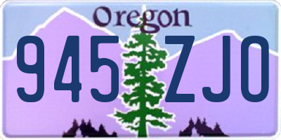 OR license plate 945ZJO