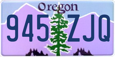 OR license plate 945ZJQ