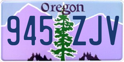 OR license plate 945ZJV