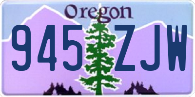 OR license plate 945ZJW