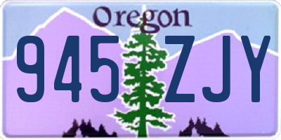 OR license plate 945ZJY