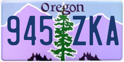 OR license plate 945ZKA