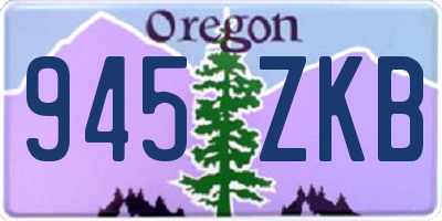 OR license plate 945ZKB