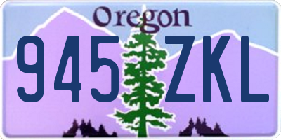 OR license plate 945ZKL