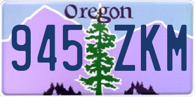 OR license plate 945ZKM