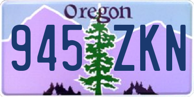 OR license plate 945ZKN