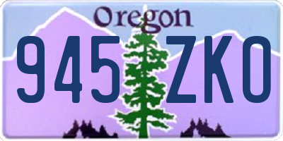 OR license plate 945ZKO