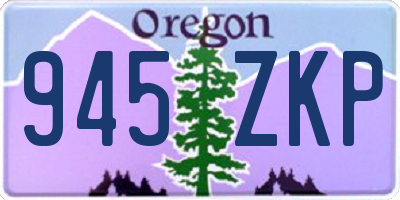 OR license plate 945ZKP