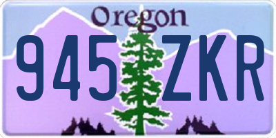 OR license plate 945ZKR