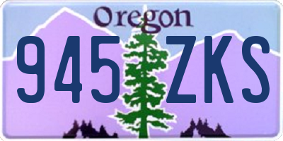 OR license plate 945ZKS